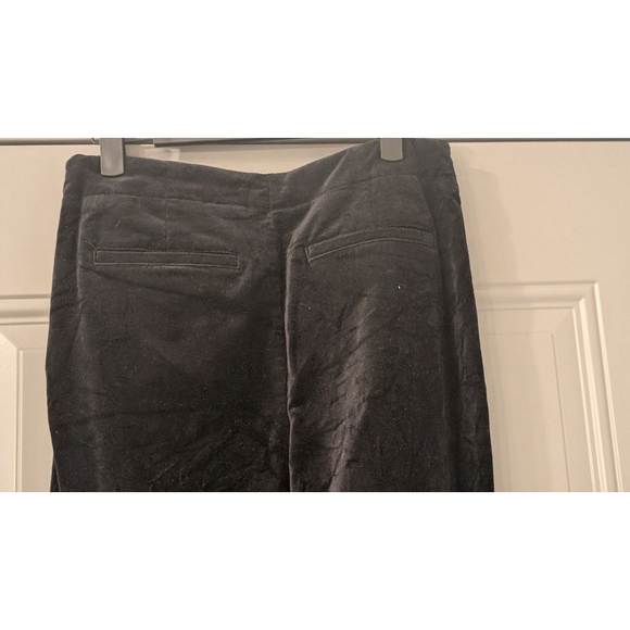 Women's Anthropologie Black Velvet Flare Pants Size 4 - Picture 11 of 15